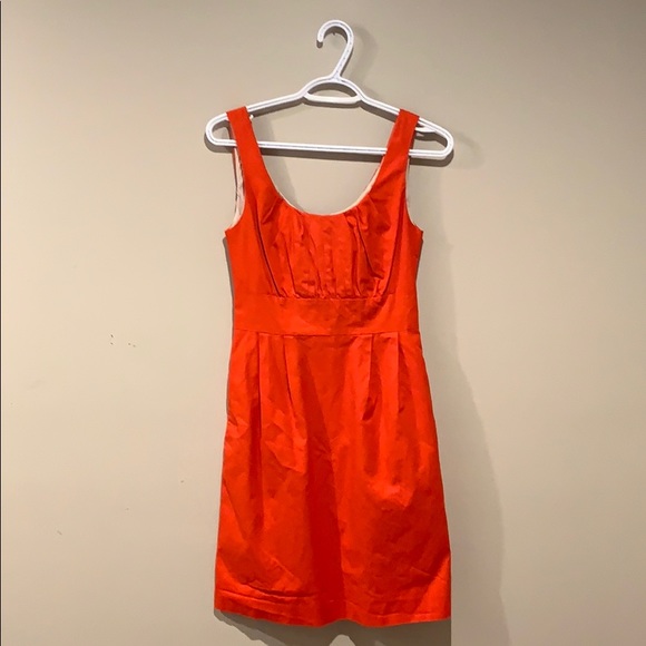 J. Crew “Suited” Orange Shift Dress - Women’s Size 0 - Picture 2 of 8